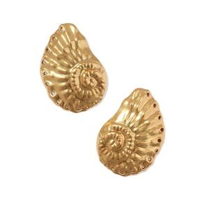 Kendra Scott Marina Statement Stud Earrings in Vintage Gold